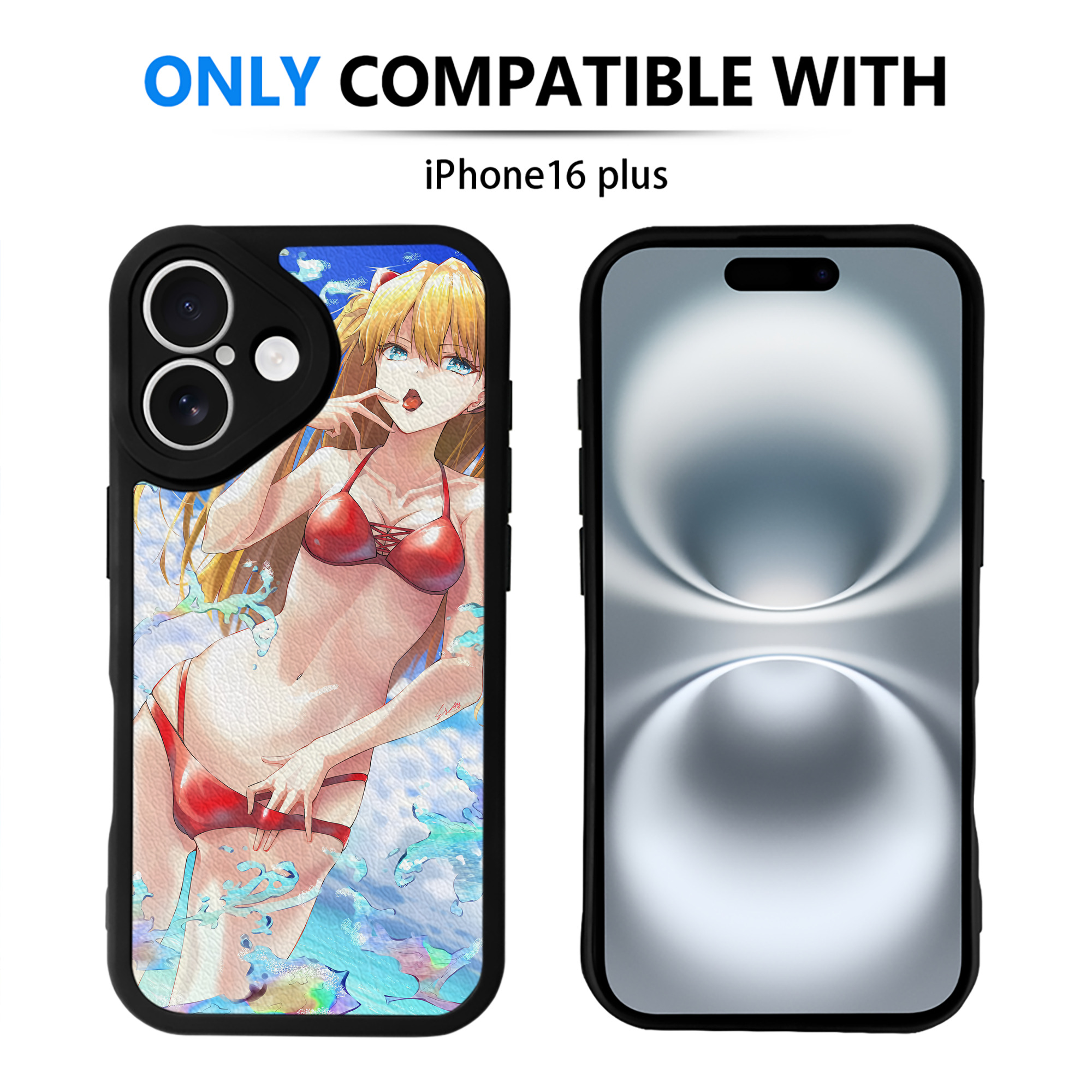 （画像用） EVA 新世紀エヴァンゲリオン 【iPhone 16シリーズ対応】シリコンスマホケース（レザー調） 材質：シリコン